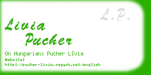 livia pucher business card